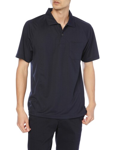 (コーコス信岡) AS-1657 半袖ポロシャツ ネイビー 3L