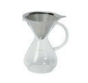 PYREX コーヒーサーバー 600ml ステンレスフィルター付き CP-8537 クリア