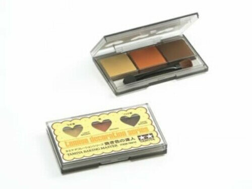 タミヤ デコレーションシリーズ No.14 焼き色の達人 うす茶/茶/こげ茶 模型用着色剤 76614