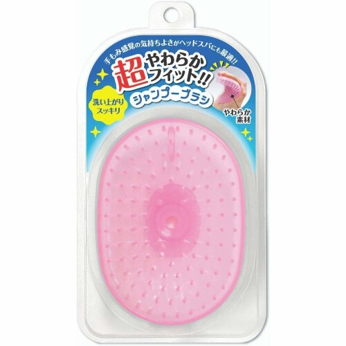 松本金型 超やわらかフィット シャンプーブラシ ピンク 日本製 洗いあがりスッキリ 頭皮にやさしい 手もみ感覚 頭皮ケア ヘッドスパ メンズ 女性 男性用 ヘアブラシ レディース お風呂