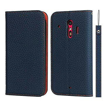 ShunJieTech 本革 Arrowsらくらくスマートフォンme F-01L F-42 ケース 手帳型 財布型 ライチ紋様 本革 高級レザー らくらくスマートフォンme F-11Dケース 財布型 カード収納 収納付き 画面保護 横置