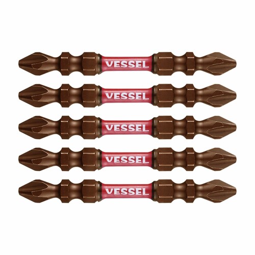 ベッセル(VESSEL) サキスボ トーションビット 両頭 +2×[ファイ]4×65mm 5本組 SST5P2065