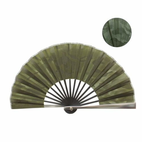 大西賢製販 親骨アルミ扇骨 17cm 迷彩 カーキ 『リップル(Ripple)』 74-18