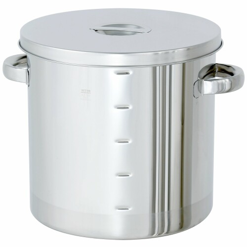 日東金属工業 ステンレス汎用容器目盛付 20L ST-M-30 ストック蓋付