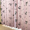 クロミ マイメロディ 真夜中のメロクロ 2級 遮光 遮熱 カーテン 幅100×135cm丈 2枚セット サンリオ SANRIO マイメロ丸洗い可 キャラクター SB-617-S