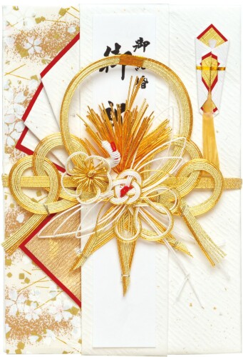 伊予結納センター 祝儀袋 金封 結婚御祝用 鶴 ゴールド×レッド 22×15cm V102-13 伊予結納センター 祝儀袋 金封 結婚御祝用 鶴 ゴールド×レッド 22×15cm V102-13