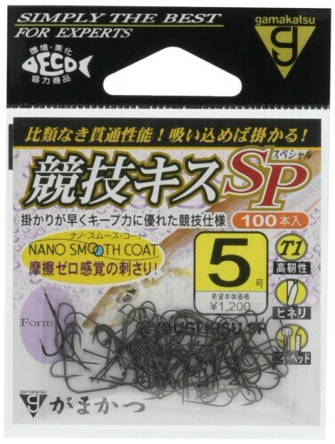 がまかつ(Gamakatsu) シングルフック T1 競技キススペシャル 4号 100本 68487