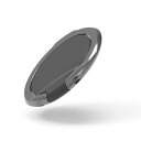 エレコム スマホ リング ホールドリング (ポケットの出し入れなどでも邪魔にならない極薄設計) スタンド機能 落下防止 ブラック P-STRSLBK