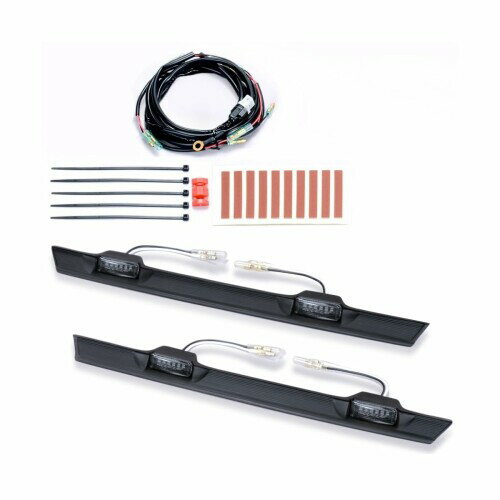 IPF グリルマーカー デリカ D5 専用設計 ピッタリ取付 一体感 車検対応 スモークレンズ ホワイト光 左右セット EXD-05W