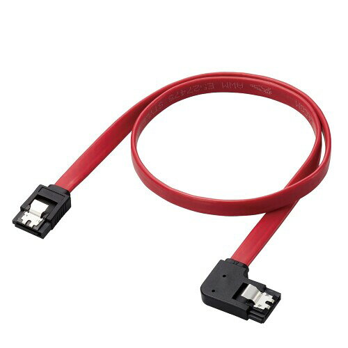 エレコム SATA ケーブル (ストレート-左L型) 50cm 6Gbps対応 狭い隙間での配線に適したフラットケーブル 長く使用する社内システムや設備での使用に最適 EU RoHS指令準拠 レッド ST6-05LL/ID 仕様の変更なく安定的に供給されるため、産業用機器への組み込みなどで安心して使える製品です。長く使用環境を一定に保つ必要がある社内システムや設備での使用に最適です。 最大6Gbps(理論値)に対応しています(1.5Gbpsや3Gbpsにも対応しています) 狭い隙間での配線に適したフラットケーブルを採用しています。 ラッチ付のコネクターと両端に搭載しています。(ラッチコネクターで固定するためには、機器側がラッチ対応コネクターが必要になります) 狭い場所でも配線しやすい左L型コネクターを採用しました。 【仕様】 ■規格:SATA3.0準拠、UL規格(E527475、E527476、STYLE 20276) ■伝送速度:最大6Gbps ■コネクタ形状1:SATA 7pinメス(ストレートコネクター) ■コネクタ形状2:SATA 7pinメス(左L型コネクター) ■ケーブル長:約0.5m ※コネクター部分を含む ■ケーブル太さ:幅約7.6mm×厚さ約2.2mm ■カラー:レッド ■パッケージ形態:環境配慮パッケージ(透明PE袋+型番ラベル) ■環境配慮事項:EU RoHS指令準拠(10物質) 【説明】 ■仕様の変更なく安定的に供給されるため、産業用機器への組み込みなどで安心して使える製品です。長く使用環境を一定に保つ必要がある社内システムや設備での使用に最適です。 ■最大6Gbps(理論値)に対応しています(1.5Gbpsや3Gbpsにも対応しています) ■狭い隙間での配線に適したフラットケーブルを採用しています。 ■ラッチ付のコネクターと両端に搭載しています。(ラッチコネクターで固定するためには、機器側がラッチ対応コネクターが必要になります) ■狭い場所でも配線しやすい左L型コネクターを採用しました。 ■本製品に使用している内部配線材はUL Solutionsによりレコグナイズド ■コンポーネントとして認証されています。また、ワイヤリングハーネスは、UL Solutionsのトレーサビリティ ■プログラムで認証されています。 ※登録ファイル番号: E527475, 認証取得製品カテゴリー: AVLV2 [Appliance Wiring Material - Component] 及び、E527476, 認証取得製品カテゴリー: ZPFW2 [Wiring Harnesses - Component] ※当認証はケーブルの内部線材に対する認証であり、製品本体としての認証は取得しておりません。また当認証ではケーブルを他の製品に組み込んで使用されることを想定しておりません。 ■EUの「RoHS指令(電気 ■電子機器に対する特定有害物質の使用制限)」に準拠(10物質)しています。 ■自社環境認定基準を1つ以上満たし、『THINK ECOLOGY』マークを表示した製品です。 ■環境保全に取り組み、製品の包装容器が紙 ■ダンボール ■ポリ袋のみで構成されている製品です。 ■環境保全に取り組み、製品の包装容器におけるプラスチック重量を、社内基準製品より20%以上削減した製品です。 【商品に関するお問い合わせ】 エレコム総合インフォメーションセンター TEL. 0570-084-465 FAX. 0570-050-012 受付時間 / 10:00〜19:00　年中無休 チャットサポートも可能です。詳細は 8056.jpをご確認ください。 商品コード39081996330商品名エレコム SATA ケーブル (ストレート-左L型) 50cm 6Gbps対応 狭い隙間での配線に適したフラットケーブル 長く使用する社内システムや設備での使用に最適 EU RoHS指令準拠 レッド ST6-05LL/ID型番ST6-05LL/IDカラーレッド※他モールでも併売しているため、タイミングによって在庫切れの可能性がございます。その際は、別途ご連絡させていただきます。※他モールでも併売しているため、タイミングによって在庫切れの可能性がございます。その際は、別途ご連絡させていただきます。