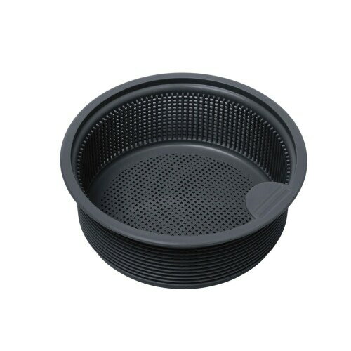 Belca 日本製 排水口 ゴミ受け 流し用浅型ゴミカゴ 135タイプ 直径13.5×高さ5cm ダークグレー 抗菌・防汚タイプ SPー232KT