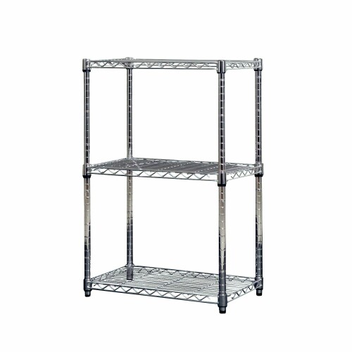 エイアイテック(AITECH) スチールラック 3段 幅60cm 奥行35cm 高さ90cm 支柱径25mm NSR-603590 メッキ