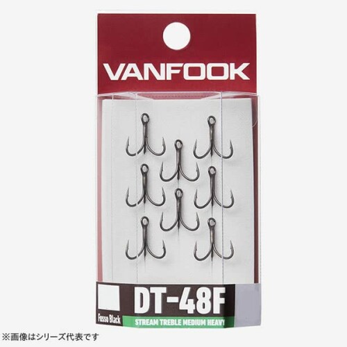 ヴァンフック(Vanfook) DT-48F ストリ-ムトレブル ミディアムヘビー 8本入り フッ素ブラック #10