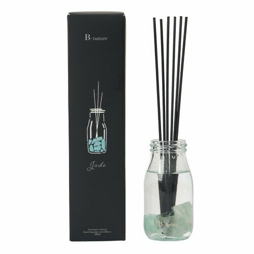 藤栄(FUJIEI) B-nature ジュエリーリードディフューザー 180ml ヒスイ Jade | 芳香剤 ルームフレグラン..