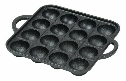 パール金属 たこ焼き プレート 16穴 鉄鋳物製 幅24.5×奥行19.5×高さ3.5cm スプラウト HB-6483