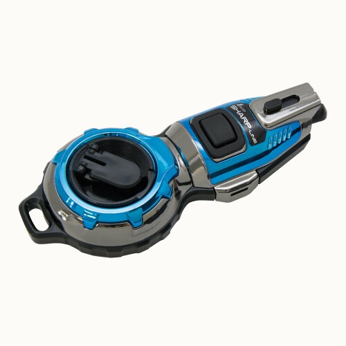 シンワ測定(Shinwa Sokutei) ハンディ墨つぼ Jr. Plus 手巻 シャープライン メタルブルー 73299