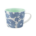 Wpc. Patterns マグカップ 花と鳥 ブルー 大容量 400ml レディース コップ スープカップ 電子レンジOK 食洗器OK 北欧 花柄 キッチン ...
