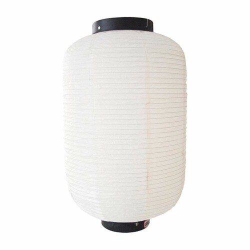 n 無地 提灯 9119 白 無地 12 号 長