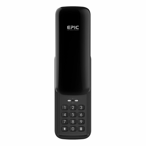 EPIC B10 暗証番号専用スマートロック カバー付(ピアノブラック) オートロック 24時間コールセンター ..