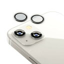 Premium Style iPhone 14/14 Plus用 カメラレンズプロテクター (ブラック) PG-22RCLG06BK