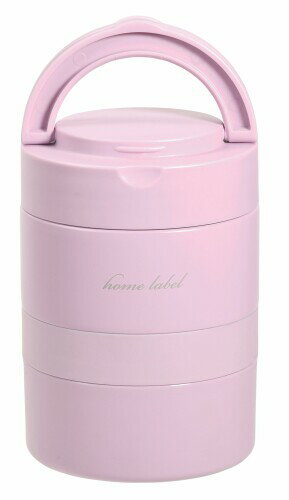 パール金属 連結式ランチジャー 480ml ステンレス製 ホームレーベル オーキッド DC-6012