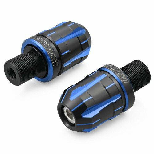 デイトナ(Daytona) バーエンド バイク カワサキ(M17)用 PREMIUM ZONE(プレミアムゾーン) TECHNO ブルー..