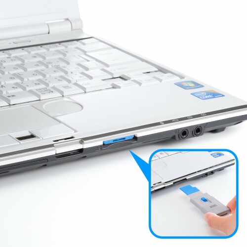 サンワサプライ SDカードスロット取付セキュリティ(eセキュリティ/ブルー) SLE-27-BL