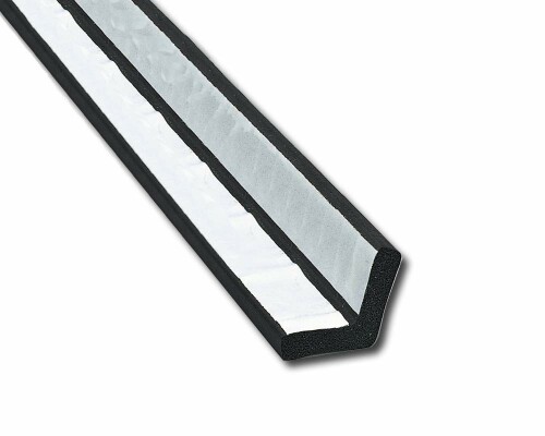 光(Hikari) スポンジゴムアングル 粘着付 5x20mm 2.4M 黒 KSL220-2