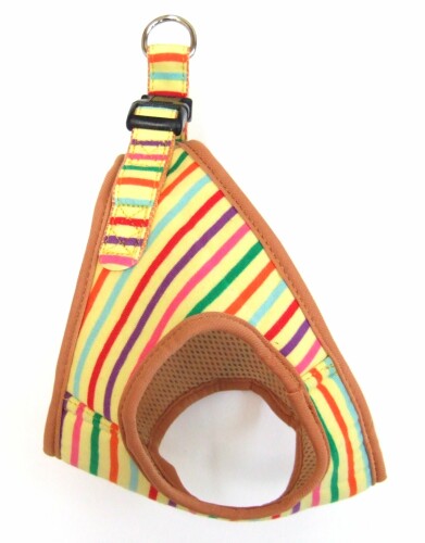 ONS ストライプソフトハーネス M マルチイエロー (小型犬)