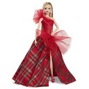 バービー(Barbie) ホリデーバービー ブロンド きせかえ人形・ハウス シグネチャーBLACK 着せ替え人形 ドール 6歳から レッド HRM61