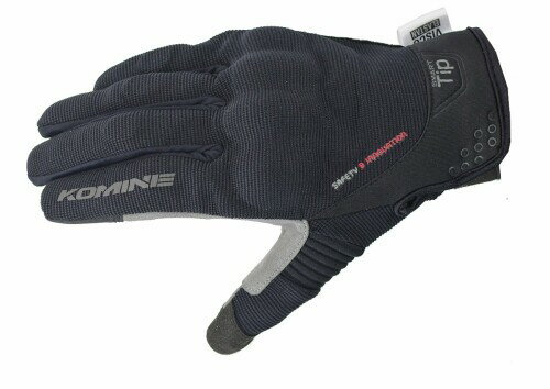コミネ(KOMINE) バイク用 グローブ プロテクトメッシュグローブ-ブレイブ ブラック M GK-183 1049 春夏秋向け メッシュ素材 プロテクター