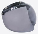 ボゴ(BOGO) ヘルメットシールド バブルシールド フリップアップ 開閉式 ベース付き スモーク BG09-B3 レギュラー