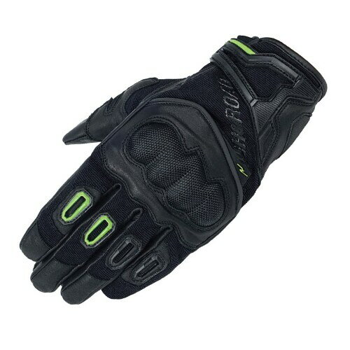 ラフアンドロード(ROUGH&ROAD) バイク用 ラフプロテクショングローブ ブラック/ライム サイズ：WM RR8025BK/LML2