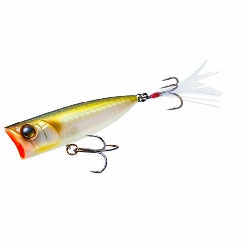 DUEL(デュエル) HARDCORE(ハードコア) バスルアー ラトゥール ポップ 70mm 01:グリーンギザードシャッド トップウォーター ポッパー 重心...