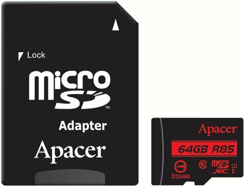 Apacer アペイサー microSDXC 64GB UHS-I U1 Class10 AP64GMCSX10U5-R