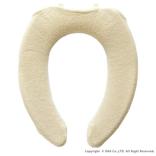 オカ(OKA) やわらか便座カバー シーズ U型専用タイプ ベージュ (トイレ便座 クッション やわらか 厚織 ..