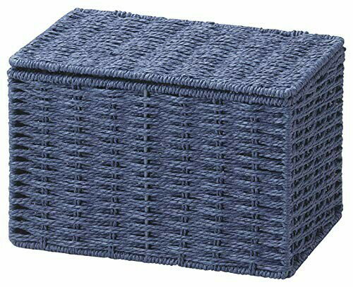ちどり産業(Tidorisangyou) 収納ボックス ネイビー 23X16XH15cm ペーパーフタ付きボックス CH-416NV
