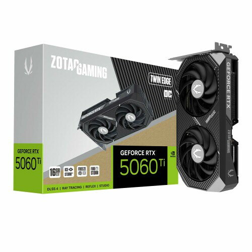 ZOTAC GAMING GeForce RTX 5060 Ti 16GB Twin Edge OC グラフィックスボード ZT-B50620H-10M VD9181