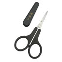 貝印(KAI CORPORATION) オシャレハサミ 鼻毛ハサミ 黒 1個 (x 1)