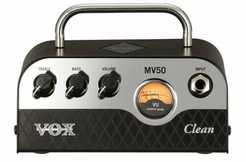 VOX Nutube搭載 ギター用 超小型 ヘッドアンプ MV50 Clean 驚きの軽量設計 50Wの大出力 アナログ回路 自宅練習 スタジオ ステージに最適 持ち運び ナチュラルなクリーンサウンド
