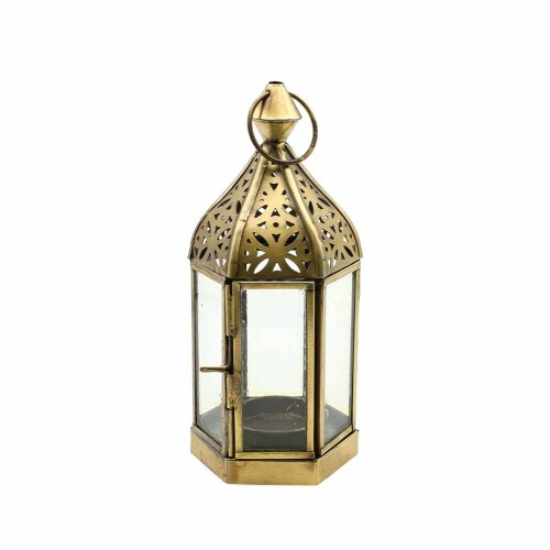 トモ・コーポレーション(Tomo Corporation) モロッカン キャンドルホルダー M 幾何学クリア