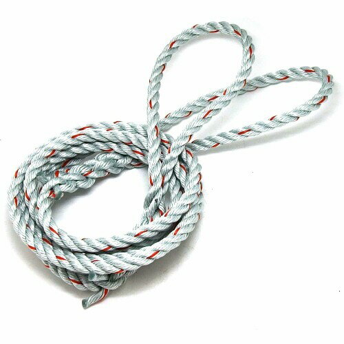 ユタカメイク 台付ロープ 12mm×2m ダイヤロープ 3ッ打 DR-122 両端サツマ加工 輪加工 擦れに強い 結束 荷役 作業用