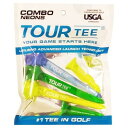 Tour Tee COMBO NEONS ゴルフティー(5本入り) BLUE T-490(570)