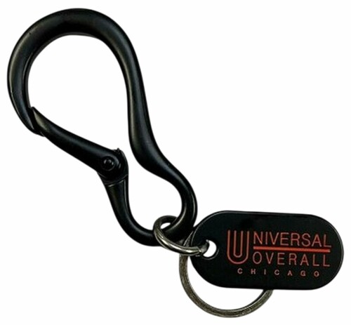 (ユニバーサルオーバーオール) キーリング (カラビナフック仕様)( UV188MP ) 鍵 01_BLK FR