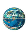 SPALDING(スポルディング) バスケットボール スパイラルダイ ターコイズ 7号球 ラバー 84-808J バスケ バスケットボール(4)