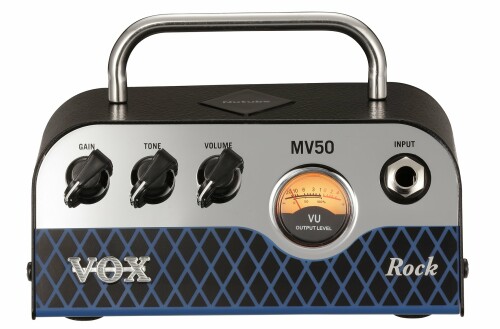VOX Nutube搭載 ギター用 超小型 ヘッドアンプ MV50 Rock 驚きの軽量設計 50Wの大出力 アナログ回路 自宅練習 スタジオ ステージに最適 持ち運び アグレッシブなディストーションサウンド