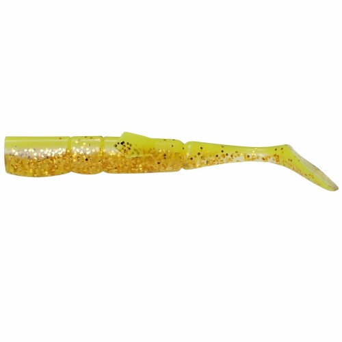 メガバス(Megabass) ワーム BOTTOM SLASH PLUS SHAD(ボトムスラッシュプラスシャッド) チャートゴールド 37688