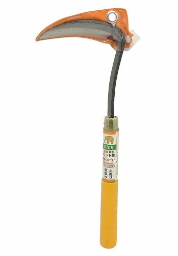 浅香工業 金象印 全鋼 片手カット鎌 グリップ付