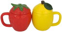 サンアート かわいい食器 「 野菜と果物シリーズ 」 いちご レモン マグカップ 140ml SAN2916