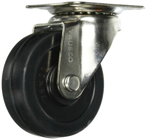 TRUSCO(トラスコ) TYSシリーズ オールステンレス 自在 ゴム車75mm TYS-SUS-75(4)